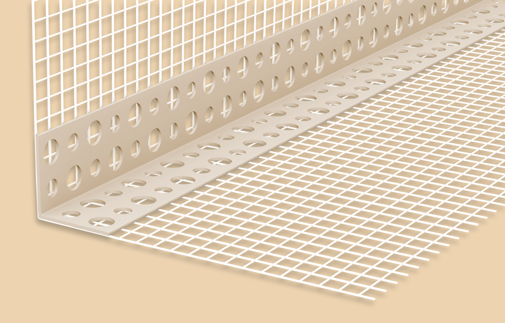 картинка Угол штукатурный с сеткой 100*150мм 3,0 "Идеал" от магазина ТНП