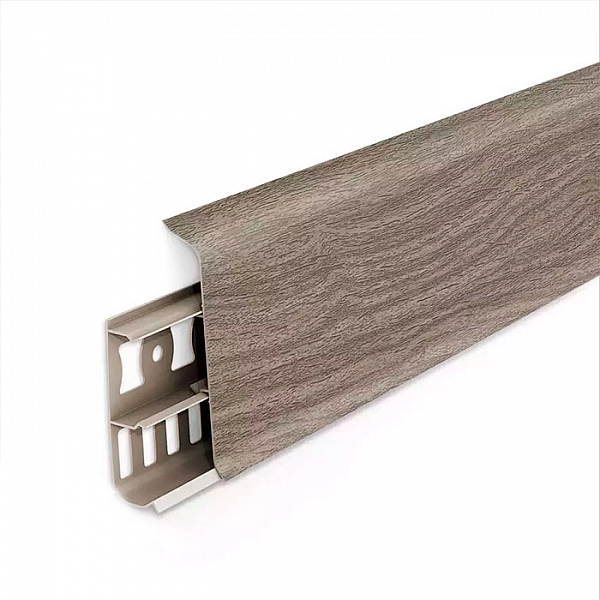 картинка Плинтус напольный 85мм 2,2м "Деконика", 296 Орех серый  от магазина ТНП