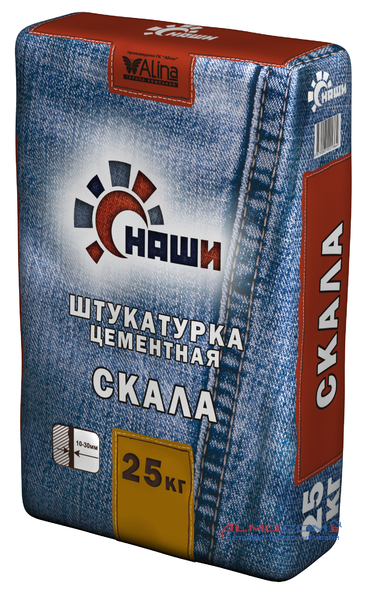 картинка Штукатурка НАШИ " СКАЛА",  25кг (цементная) от магазина ТНП