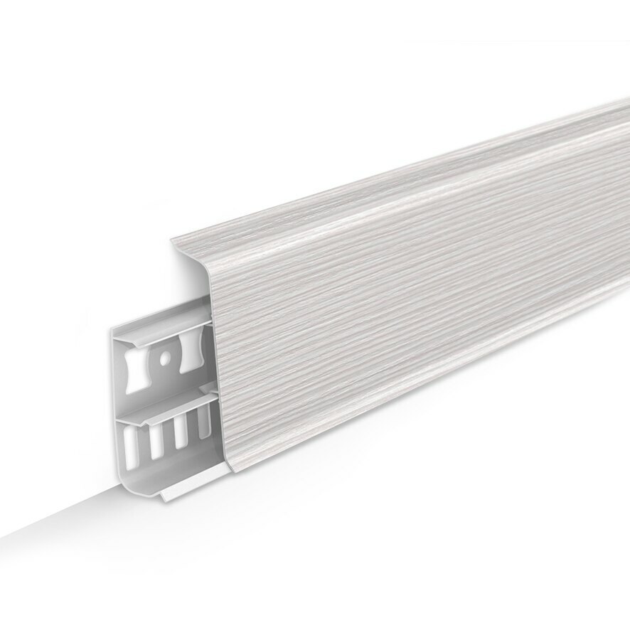 картинка Плинтус напольный 70мм 2,2м "Деконика", 255 Ясень бьянко (20шт) от магазина ТНП