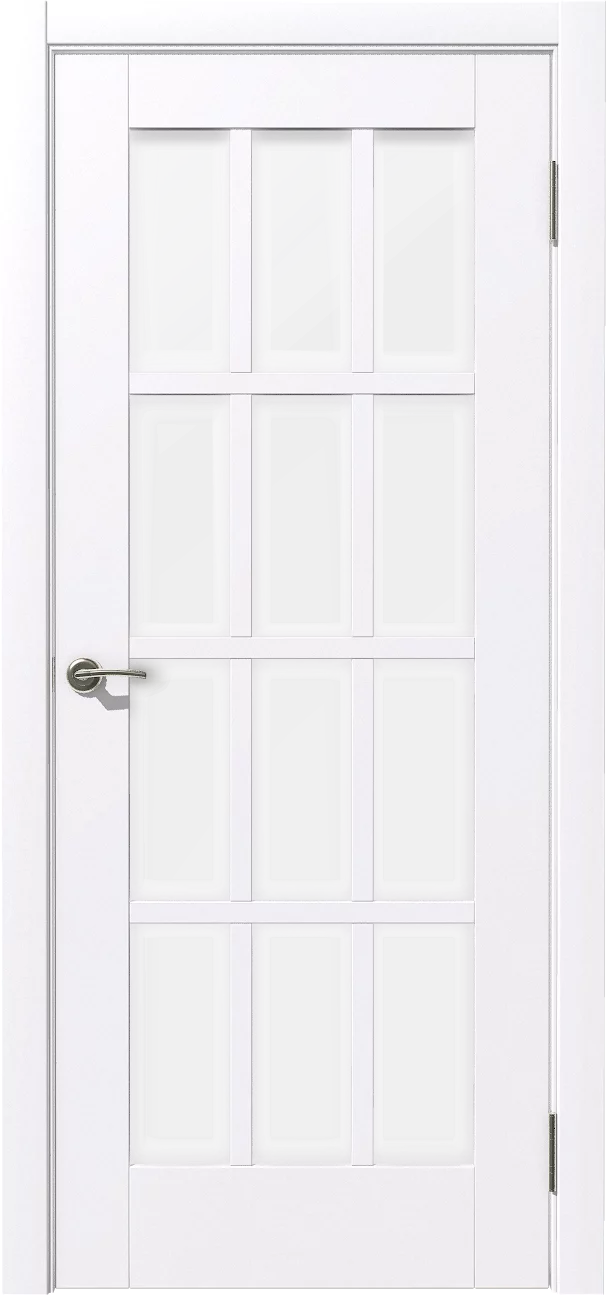 картинка Дверное полотно остекленное Терция  (ст.Сатин) ПВХ  Софт тач(white), 700мм от магазина ТНП