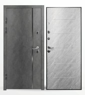 картинка Дверь мет. STRONG 801 Бетон 960*2050*80 R от магазина ТНП