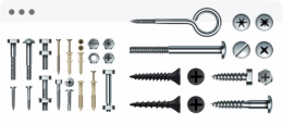 Дюбеля, шурупы, винты