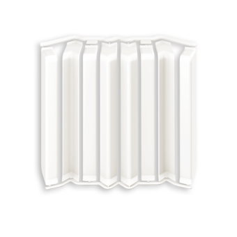 картинка Накладки для плинтуса прямоугольного 80мм "Идеал Дюра" (набор из 8 эл. во фл.), 037 Молочно-белый от магазина ТНП