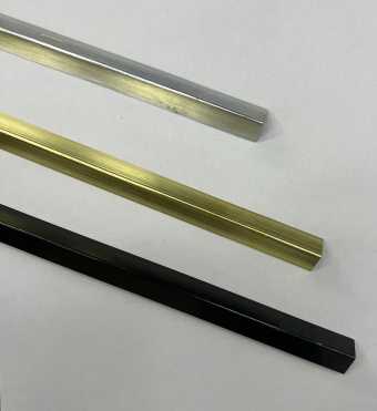 картинка Молдинг внутренний угловой круглый  BLACK MATTE 2950 мм Матовый от магазина ТНП