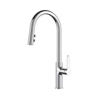 картинка СМЕСИТЕЛЬ ДЛЯ КУХНИ С ВЫДВИЖНЫМ ИЗЛИВОМ  DA1502501 хром от магазина ТНП