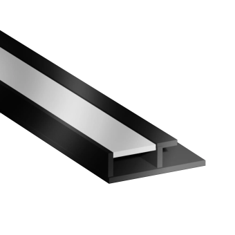 картинка Стартовый элемент с кабель каналом BLACK MATTE 5 мм  от магазина ТНП