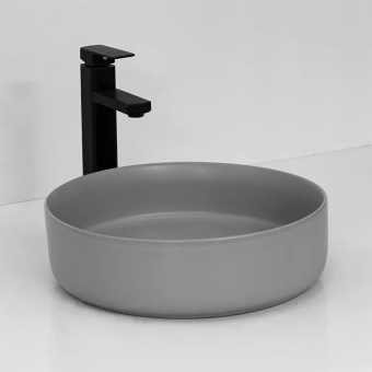 картинка VILONTY 9514C св.серый мат умывальник накладной (40х40х12.5) от магазина ТНП