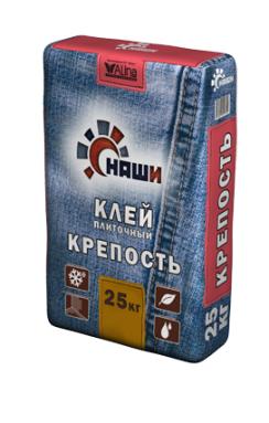 картинка Клей НАШИ "Крепость", 25кг (для плитки, серый) от магазина ТНП