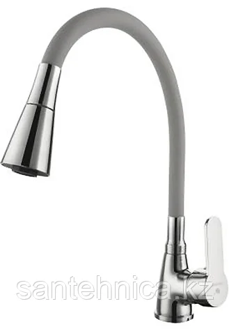 картинка СМЕСИТЕЛЬ ДЛЯ КУХНИ ГИБКИМ ИЗЛИВОМ CAL9929D82 хром от магазина ТНП