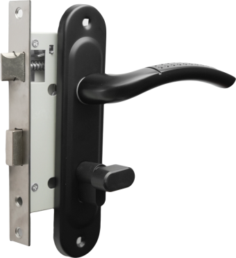 картинка Ручка на планке с замком LS-59 MBK Strong от магазина ТНП