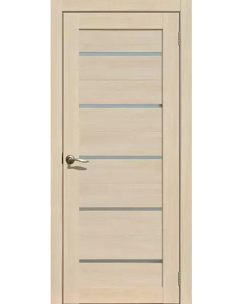 картинка Полотно дверное 206 700х2000 ПВХ ясень латте МАТОВОЕ СТЕКЛО от магазина ТНП