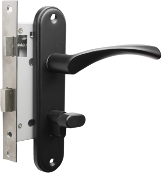 картинка Ручка на планке с замком LS-X11 MBK Strong от магазина ТНП