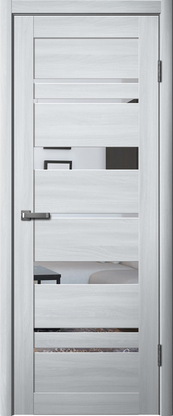 картинка Дверное полотно 283 800 ясень пепельный, зеркало от магазина ТНП