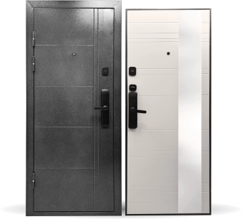 картинка Дверь мет. STRONG EZ 1015 Зеркало Белый  960*2050 L от магазина ТНП