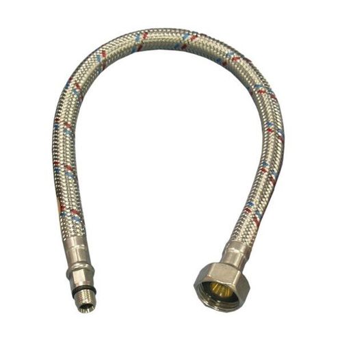 картинка ГШ 1/2 М10*18 оплетка сталь Акватехник-Сталь (стальной ниппель) (140 ш/к) 1500200016 1,0m  от магазина ТНП