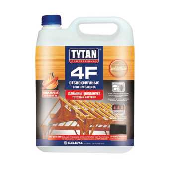 картинка TYTAN 4F Огнебиозащита (готовый раствор), красный 10 л от магазина ТНП