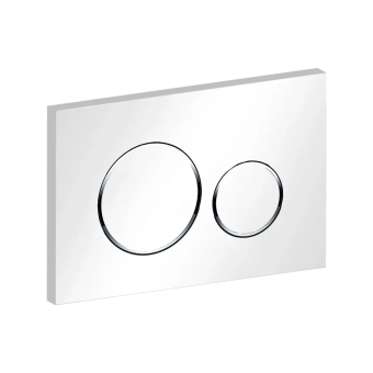 картинка Кнопка смыва белая глянцевая KZ003Q-W от магазина ТНП