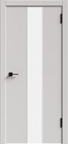 картинка Дверное полотно глухое Спутник-2 ПВХ Софт тач(white)/ПЭТ Платина (серебро), 600мм от магазина ТНП