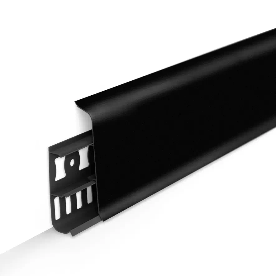 картинка Плинтус напольный 70мм 2,2м "Деконика", 007 Черный от магазина ТНП