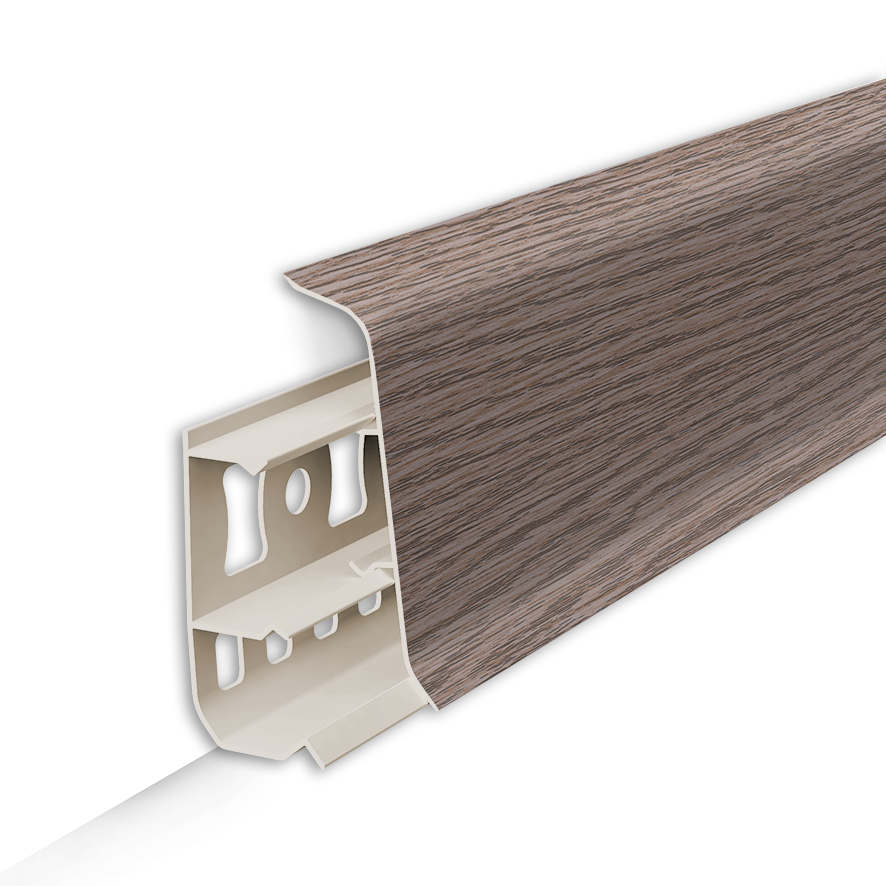 картинка Плинтус напольный 55мм 2,2м "Деконика", 215 Дуб снежный от магазина ТНП