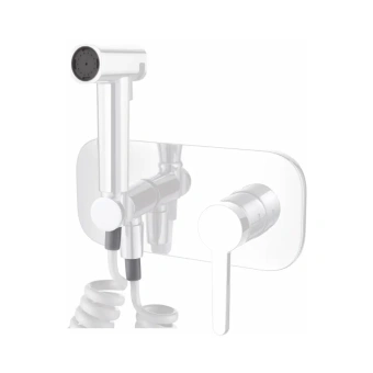 картинка ВСТРАИВАЕМЫЙ СМЕСИТЕЛЬ ДЛЯ РАКОВИНЫ  DA1504408 матовый белый от магазина ТНП