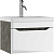 картинка Тумба подвесная под умывальник "Bazis 60" Ева с одним ящиком В1 Бетон Айсберг DA5905T от магазина ТНП