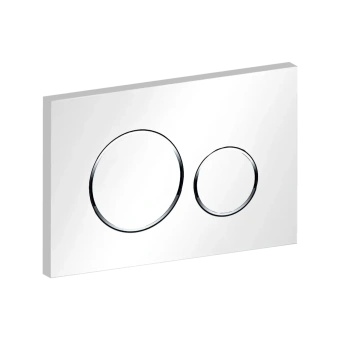 картинка Кнопка смыва белая глянцевая KZ003Q-W от магазина ТНП